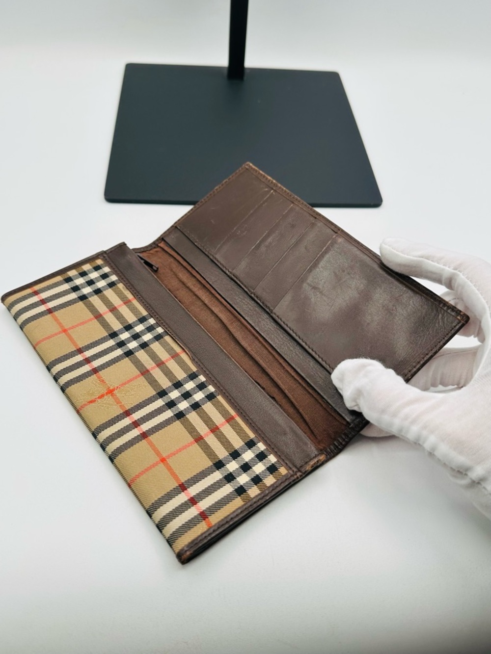 Burberry Vintage Long Plaid Wallet - Picture 2 of 12